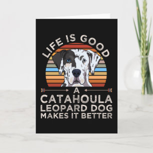 Cartão Presente de Cão-Leopardo Louisiana Catahoula
