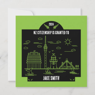 Cartão Presente de celebração da cidadania neozelandesa