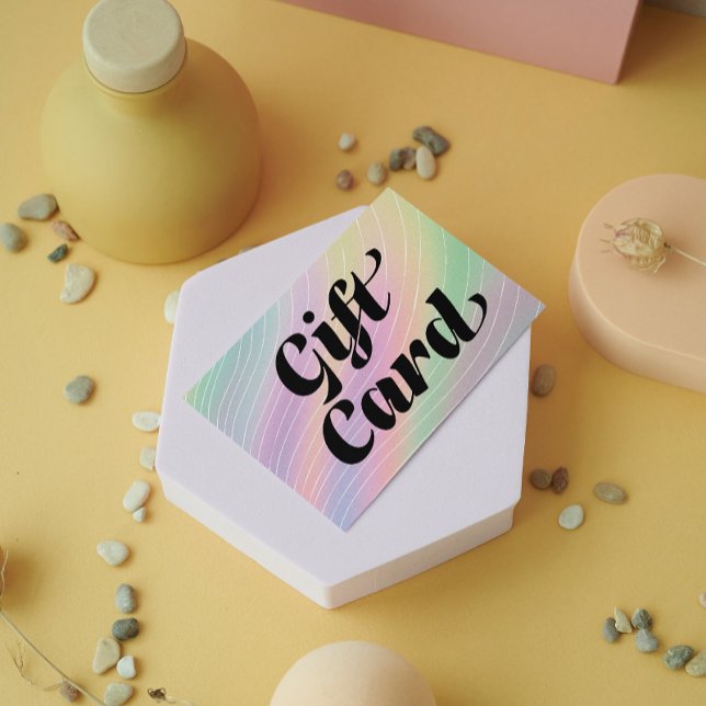 Cartão Presente de Certificado Esestético Trendy H (Trendy Hologram Esthetician Certificate Gift Card)