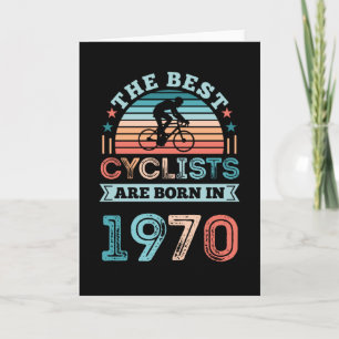 Cartão Presente de Ciclista para 50º Aniversário Melhor C