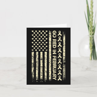 Cartão Presente de conscientização sobre doenças cardíaca