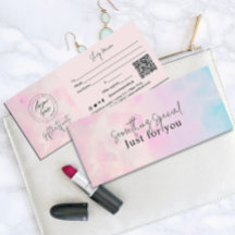 Cartão-presente de cor d'água Dreamy Rainbow Unico