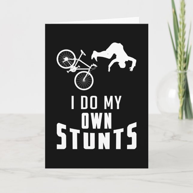 Cartão Presente de Descida de bicicleta MTB em bicicleta  (Frente)