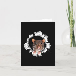 Cartão Presente de design gráfico para mãe amante de rato