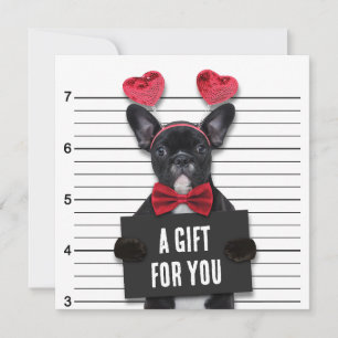 Cartão-presente de Dia de os namorados de Cão de A