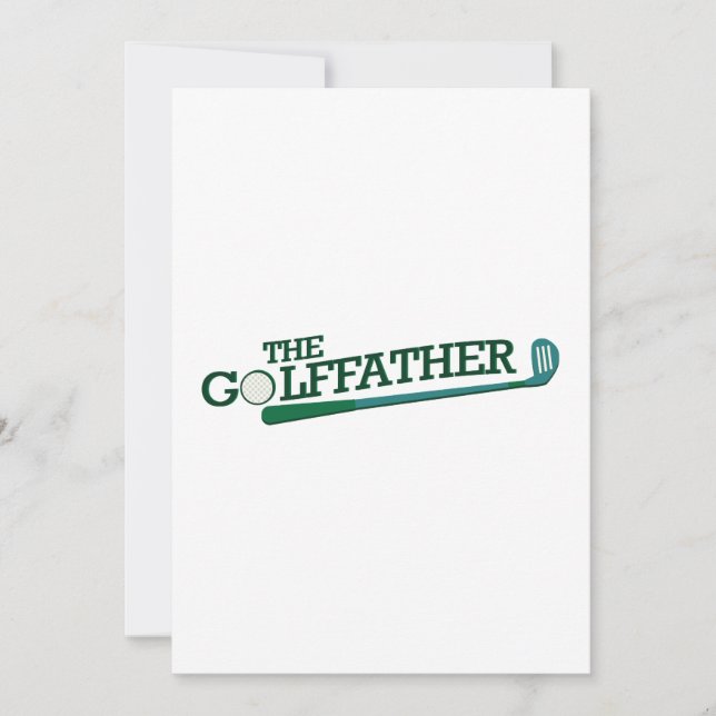 Cartão Presente de Dia de os pais engraçado Pai de golfe (Frente)