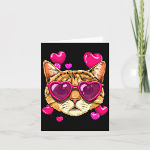 Cartão Presente de Dia dos Namorados Gatinho Usando Óculo