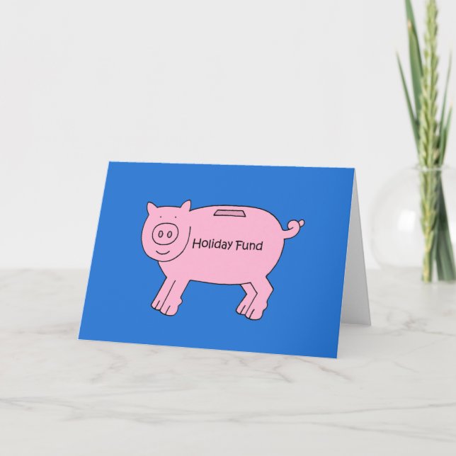 Cartão Presente de Dinheiro Incluído Fundo de Férias (Frente)