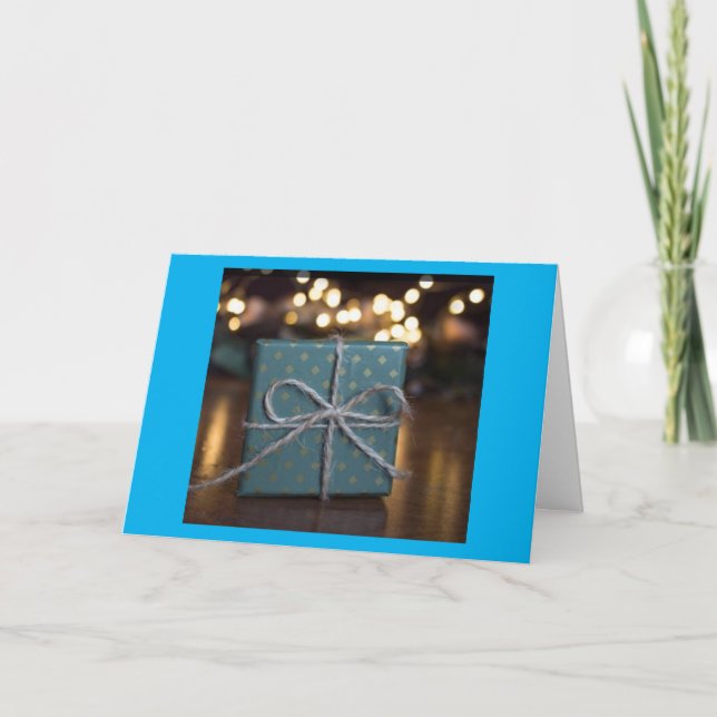 CARTÃO **PRESENTE DE FELICIDADE E PRESIDÊNCIA ESTE NATAL* (Frente)