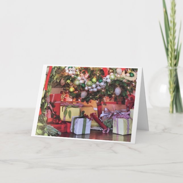 CARTÃO **PRESENTE DE FELICIDADE E PRESIDÊNCIA ESTE NATAL* (Frente)