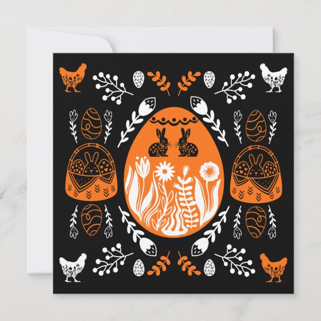 Cartão Presente de Feriado de felz pascoa (Frente)