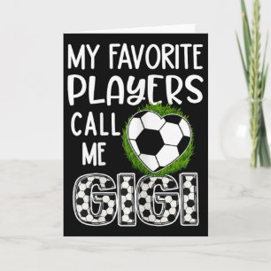 Cartão Presente de Futebol, Meus Jogadores Favoritos Me C