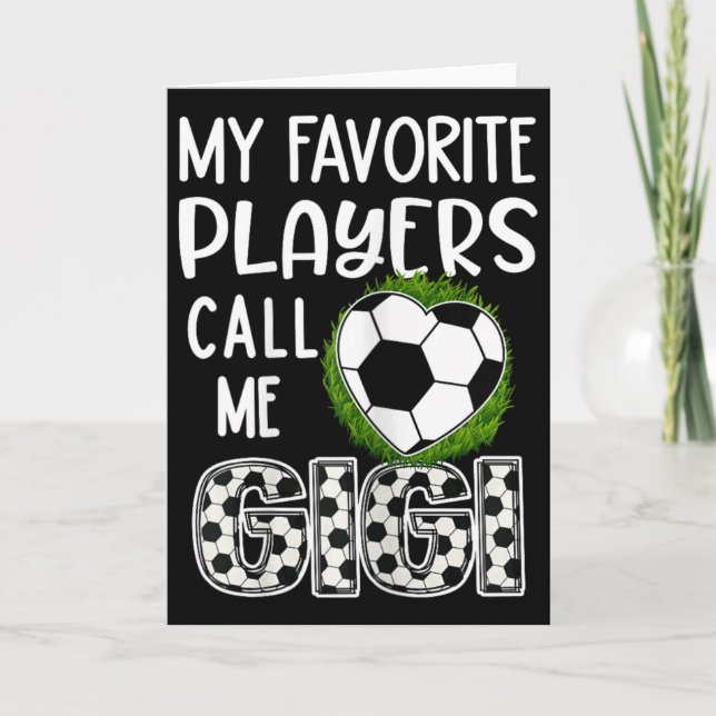 Cartão Presente de Futebol, Meus Jogadores Favoritos Me C (Frente)