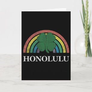 Cartão Presente de Honolulu Dia de São Patrício Trevo Arc