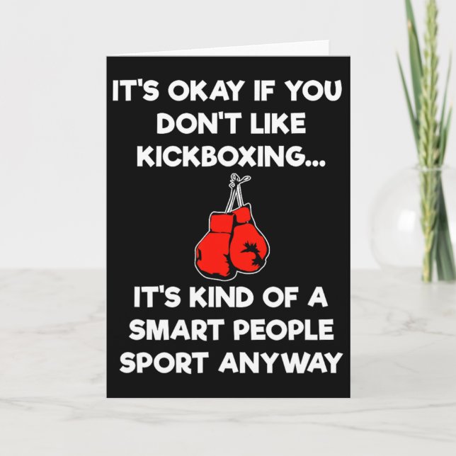 Cartão Presente de Kickboxing - Kickboxer Inteligente Eng (Frente)
