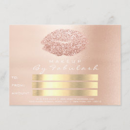 Cartão-presente de Lábios de Maquiagem Mesquinny M