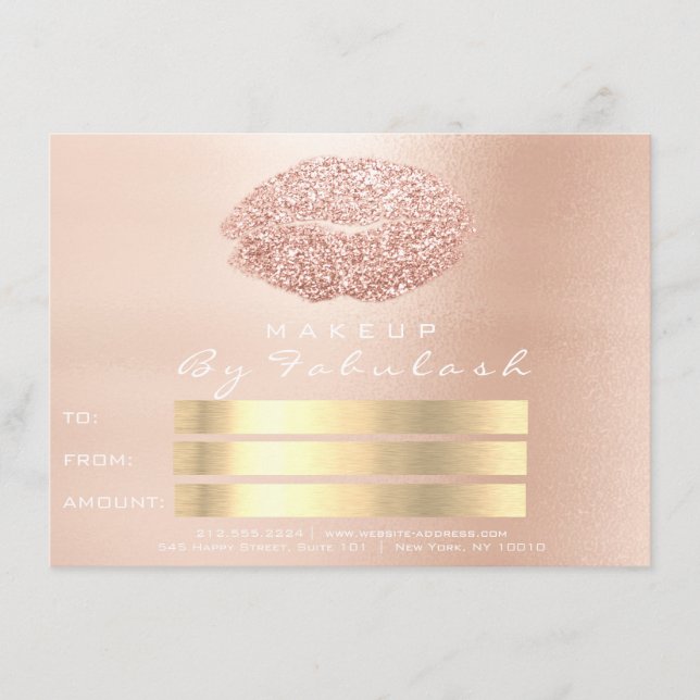 Cartão-presente de Lábios de Maquiagem Mesquinny M (Frente)