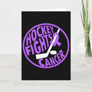 Cartão Presente de Laço Roxo do Hockey Engraçado Contra o