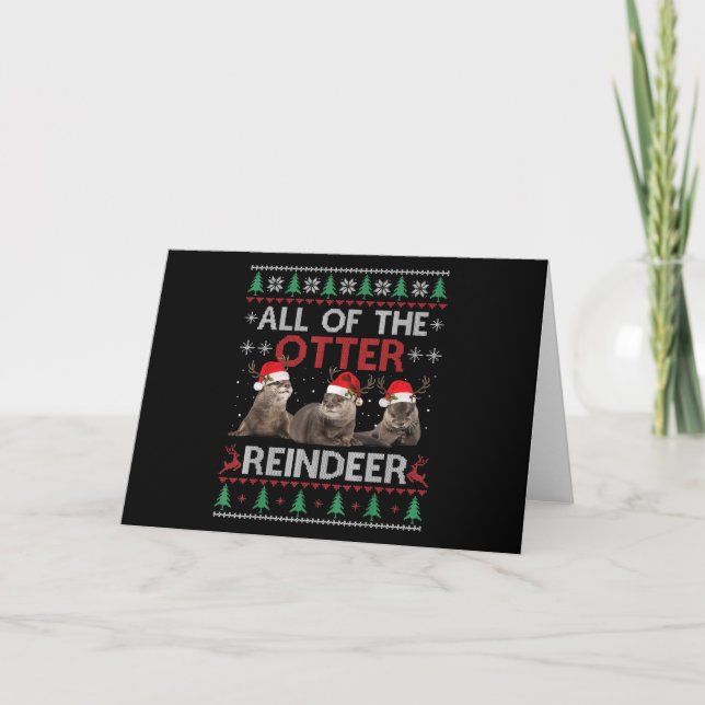Cartão Presente de Lontra | Todos os Presentes de Natal d (Frente)
