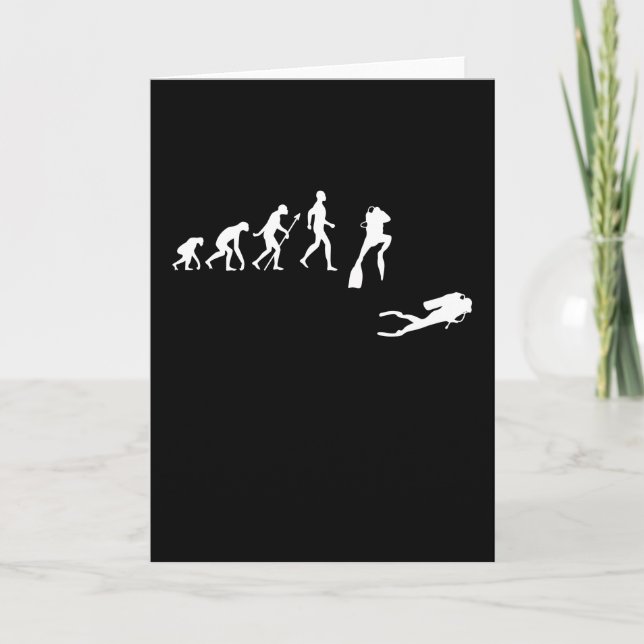 Cartão Presente de mergulho engraçado no mar para mergulh (Frente)