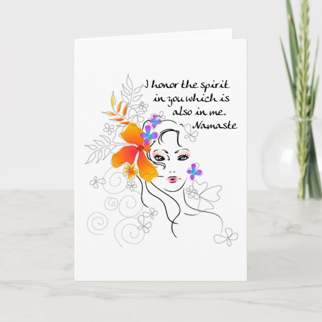 Cartão Presente de Namaste (Frente)