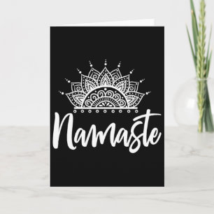 Cartão Presente de Namaste Yoga Meditação Exercício Yoga