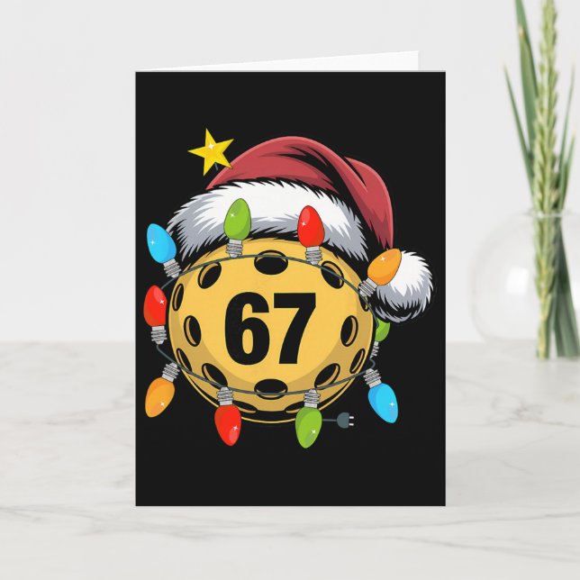 Cartão Presente de Natal 67 Meme Picklebyll Chapéu de Pap (Frente)
