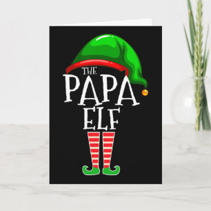 Cartão Presente de Natal da Família Papa Elf Corresponden