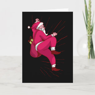Cartão Presente de Natal de Escalada de Santa
