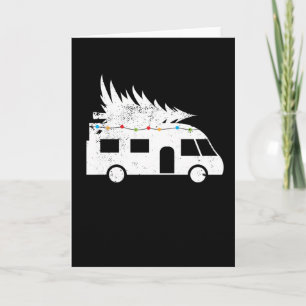 Cartão Presente de Natal de Motorhome Festivo Árvore de N
