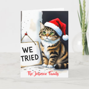 Cartão Presente de Natal Engraçado Personalizado para Fam