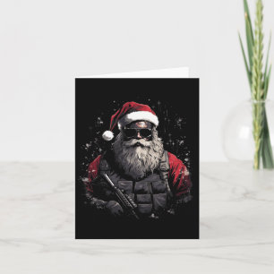 Cartão Presente de Natal Tático do Papai Noel 
