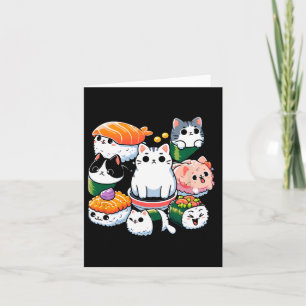 Cartão Presente de Sobrecarga Sushi Gata Sushi com Anime