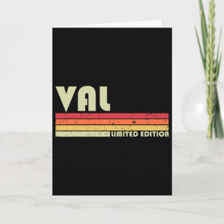 Cartão Presente de Val Nome Personalizado Divertido Retro