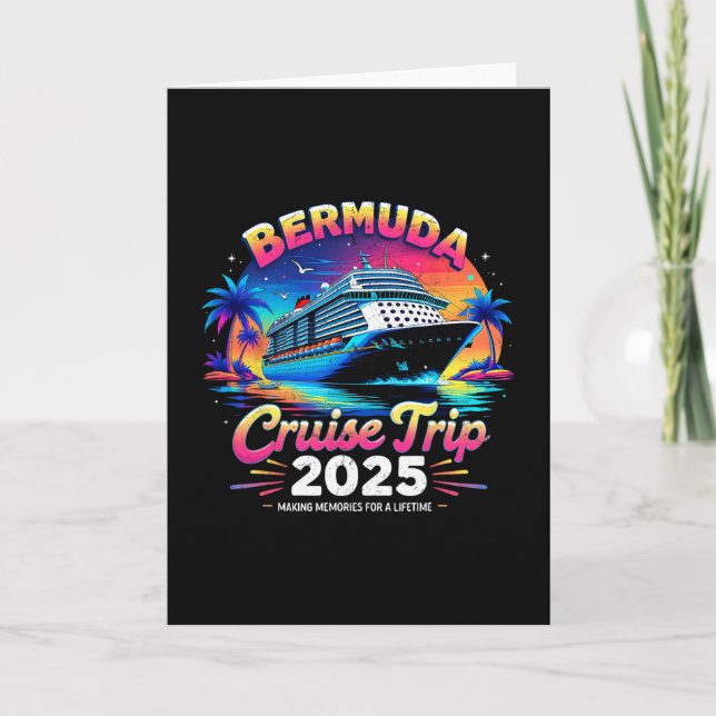 Cartão Presente de Viagem de Cruzeiro para Bermudas 2025  (Frente)