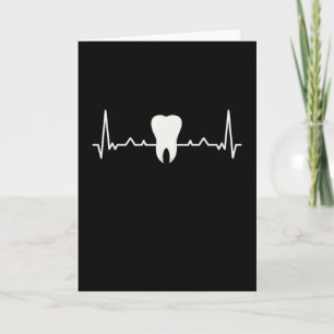 Cartão Presente Dentista Dental Care Tooth Heartbeat