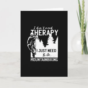 Cartão Presente Divertido de Ciclismo de Montanha para Ci