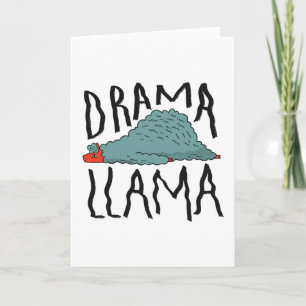 Cartão Presente Divertido de Lhama Dramática Alpaca