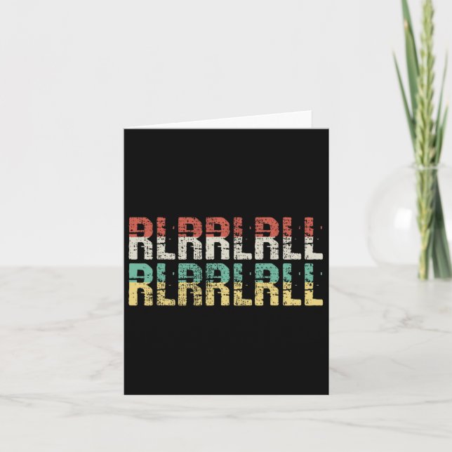 Cartão Presente do baterista Paradiddle Presente de bater (Frente)