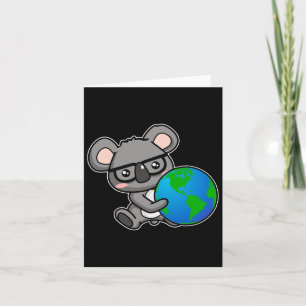 Cartão Presente do Dia da Terra Design do Urso Koala 
