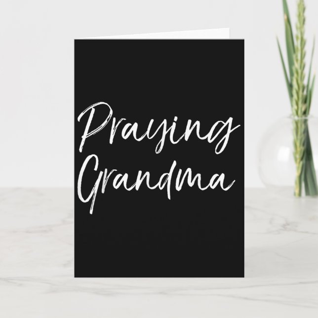 Cartão Presente do Dia das Mães Cristão Guerreira da Oraç (Frente)