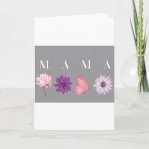Cartão Presente do Dia das Mães Floral Mama Butterfly, An