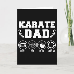 Cartão Presente do Dia dos Pais Karate Pai Dirige Paga Ap