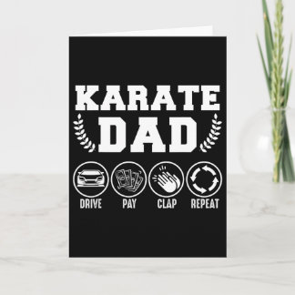 Cartão Presente do Dia dos Pais Karate Pai Dirige Paga Ap