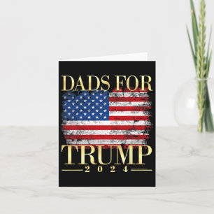 Cartão Presente do Dia dos Pais Para Trump 2024 Pro Donal
