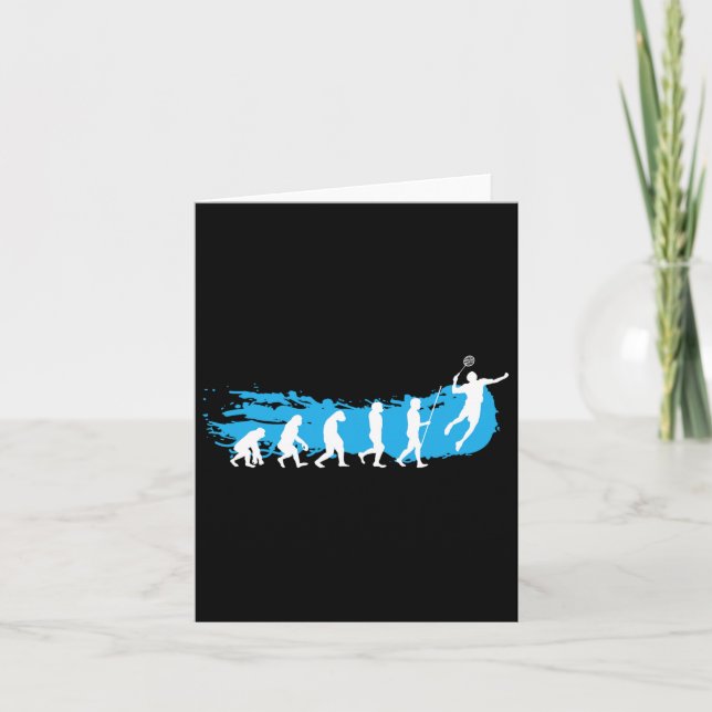 Cartão Presente do Jogador de Badminton da Evolução (Frente)