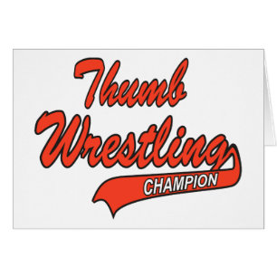 Cartão Presente do lutador do polegar
