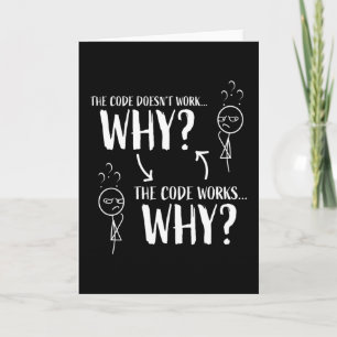 Cartão Presente do programador de codificação engraçado p
