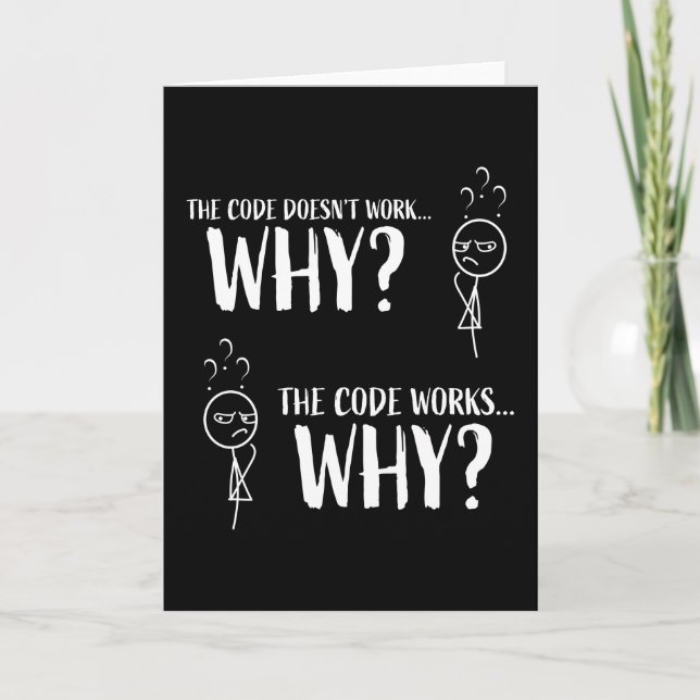 Cartão Presente do programador de codificação engraçado p (Frente)