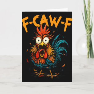 Cartão Presente engraçado da ideia F-caw-f para o trabalh